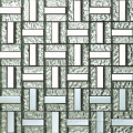 Aluminium Mix Bump Glass Block Mosaic